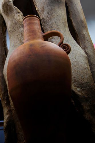 Heart Full of Water (detail), 2023, Ceramic vessel, 8 x 7 x 15.5 in.