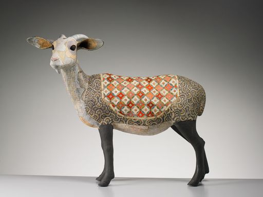 Susan O'Byrne, Goat, 27Hx33Lx14W, porcelain. Image credit: Shannon Toffs