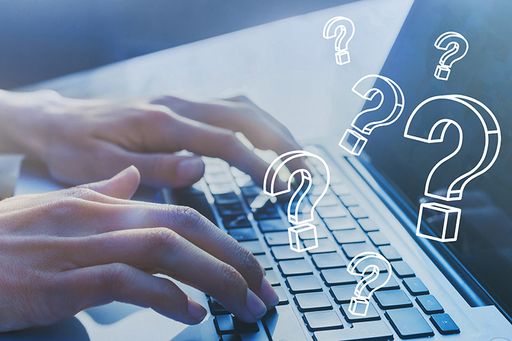 Question marks coming off keyboard, FAQ