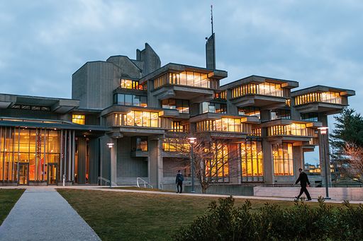 Claire T Carney Library at night