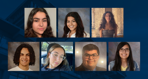 Photo grid containing portraits of some members of the class of 2027
