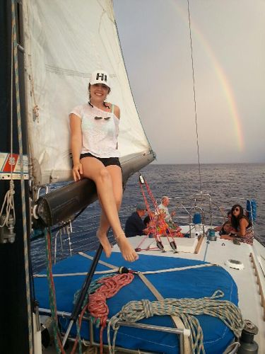 Jessie Kittel sailing off Maui