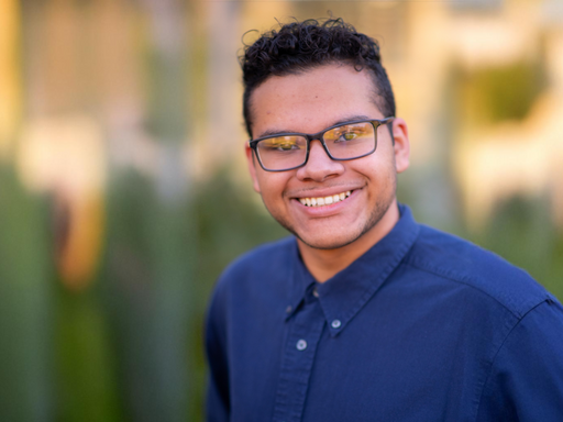 Electrical and computer engineering student Isaiah Ortiz portrait