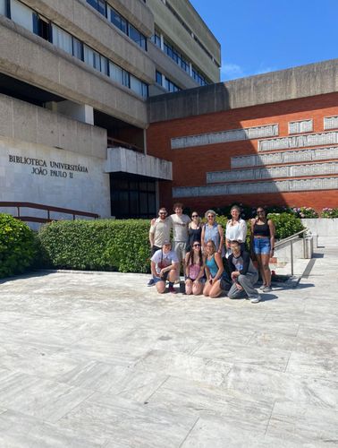 Marisa Heller and classmates in Lisbon, Portugal