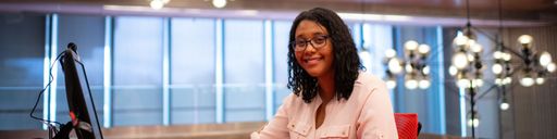 Melanie Luperon '21, Major in Computer Engineering, Minor in Cybersecurity