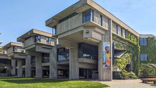 Exterior view of the CVPA (College of Visual & Performing Arts) building.