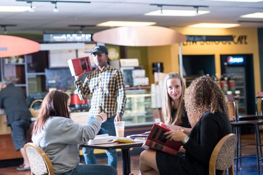 Students sitting at a table