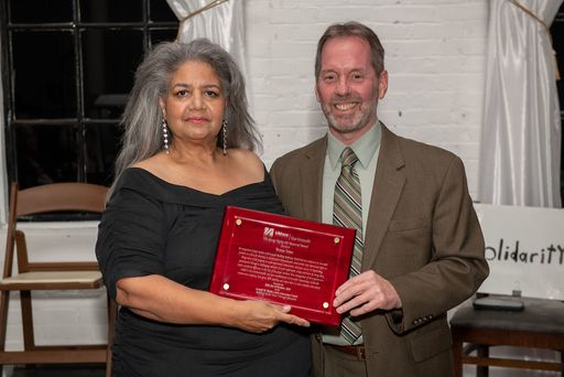 Yvonne Tobey, Building Pathways South and Jim Pimental, Organizer, Bricklayers and Allied Trades