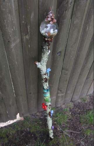 Mother Earth Staff by Diana Painter 2021