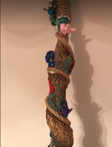 Father Ocean Staff by Diana Painter 2021