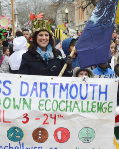 Mother Earth Crown created by Diana Painter in 2019 and awarded to Jamie Jacquart for her contributions to the environment.