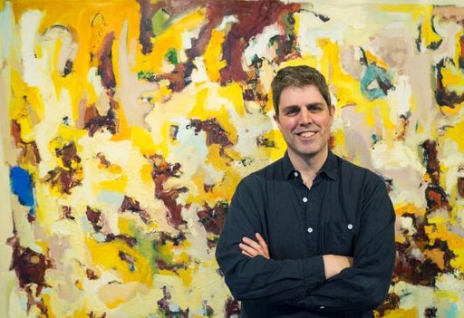 CVPA Student with painting