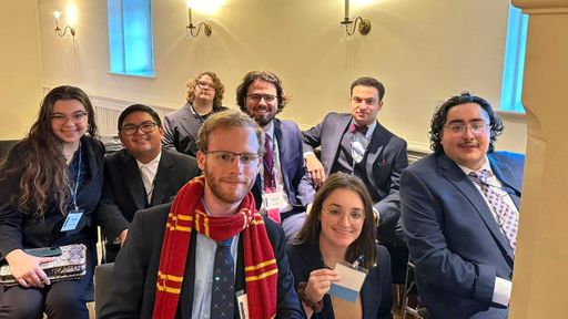 The UMassD Model UN team pictured in Erfurt, Germany.