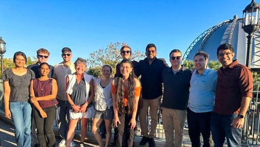 UMassD Collegiate DECA group pictured in Orlando, FL