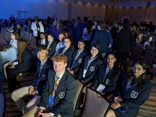 UMassD Collegiate DECA pictured at the ICDC Conference in Orlando, FL
