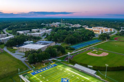 Aerial view of UMass Dartmouth