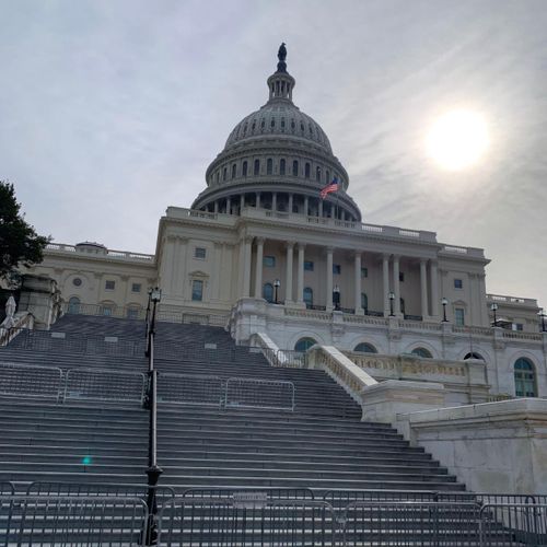 The U.S. Capitol Building, pictured by first-year political science major Serena Saade '27.
