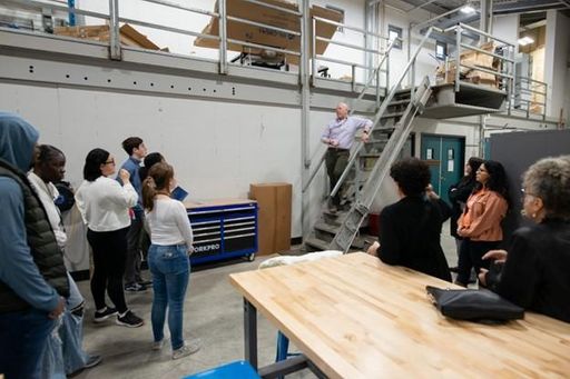 The 401TechBridge, RISEUP and Grow Blue teams emphasize why there’s a need to support innovative startups building blue tech and related industry technologies during a visit to the URI Bay Campus.