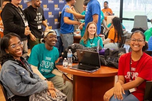 Tribe Academy Students posing for photo