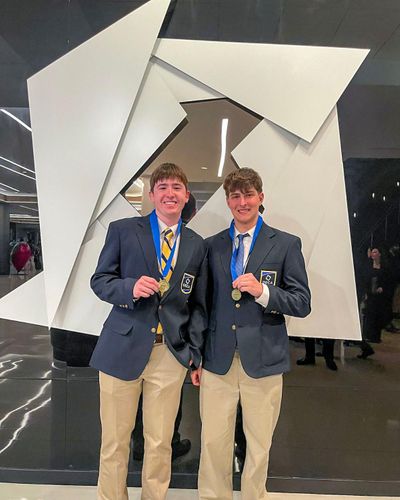 Will Mcllmail (left) and Mark Hemment (right) placed in the top 10 for Sports Marketing.