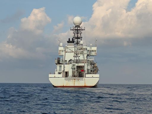 Aboard the RV Thomas G. Thompson, UMassD researchers sailed from Phuket, Thailand, for a global ocean mission