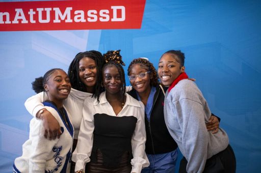 Audrey Nortey posing with friends