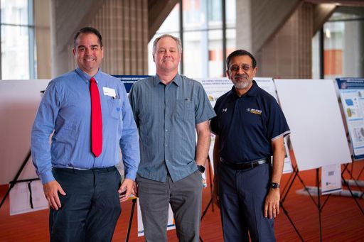 Dan Deitz (Office of Naval Research), Joe Harris (Office of Naval Research) and Provost Ramprasad Balasubramanian