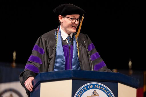 UMass Law Student Commencement Speaker Paul Riley.