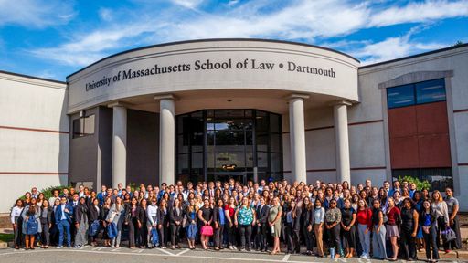 UMass Law's entering class of 2025 pictured on the first day of orientation