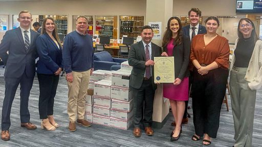 MA Rep. Chris Markey and members of the Student Bar Association.