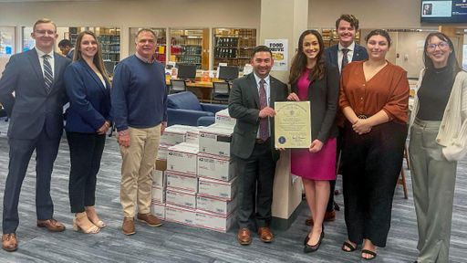 MA Rep. Chris Markey and members of the Student Bar Association.