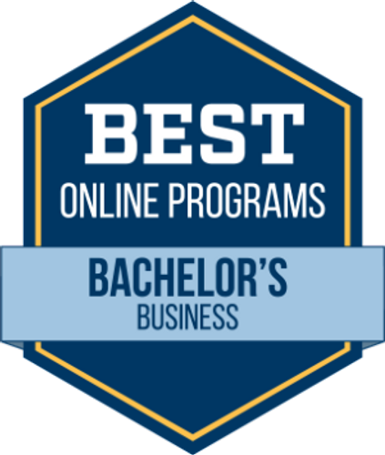 Best Online Programs Bachelor's in Business rankings badge