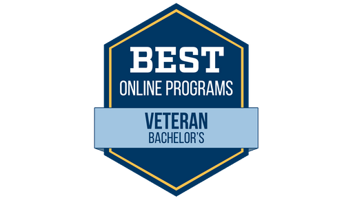 Best Online Programs Veteran Bachelors Badge