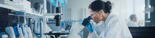 Nurse in lab coat