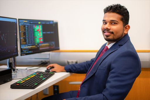 Portrait of Jeevan Teja Araveti '24: Quantitative Finance (major)