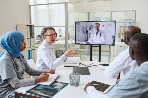 Healthcare Administrators in meeting
