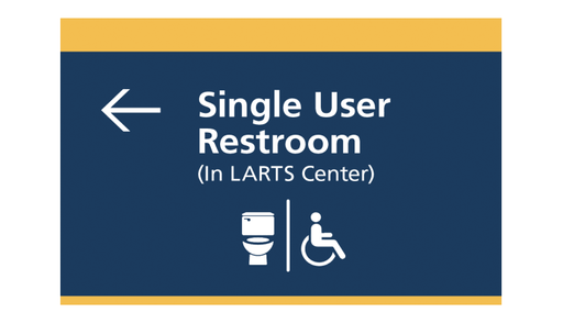 Signage example: Single User Wayfinding 11” x 7.5”