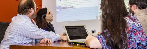 Graduate students attending a Masters in Professional Writing class