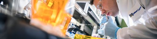 Chemistry student in the lab