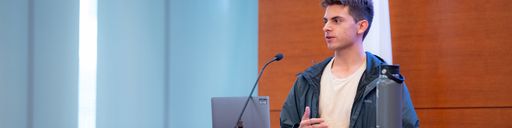 Shawn Koohy '24 at the ACCOMPLISH Awards