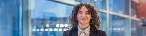 Portrait of a Pre-Law student, Serena Saade '27