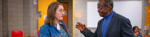 Nicole Kach '24 with Professor John Fobanjong