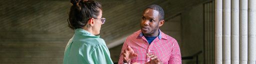 Students having a discussion