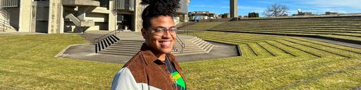 Portrait of Health & Society student, Gabriel Johnson '23