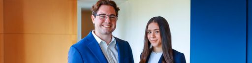Pre-Law Society Students, Aaliyah Encarnacion '25 and Marshall MacDonald '25
