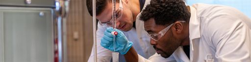 Civil Engineering students in the lab