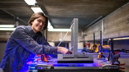 Mechanical Engineering student Sarah Dulac '21