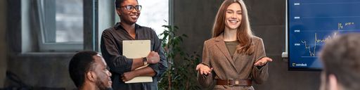 Woman leading a meeting