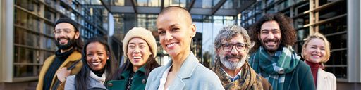 Group of diverse business professionals