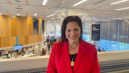 Assistant Professor of Psychology Raina Lamade, PhD, photographed in The Grove.